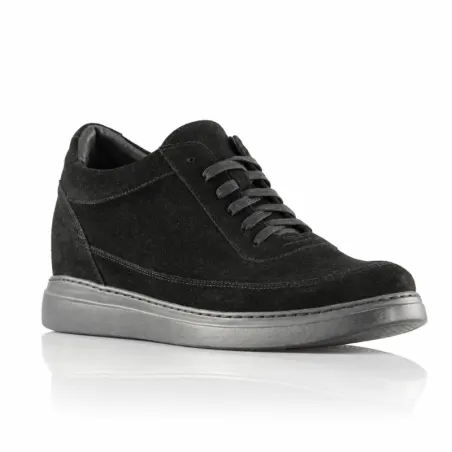 Ravello black height-increasing sneakers +3.6''