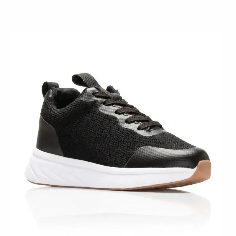 Meda black height-increasing sneakers +2.6"