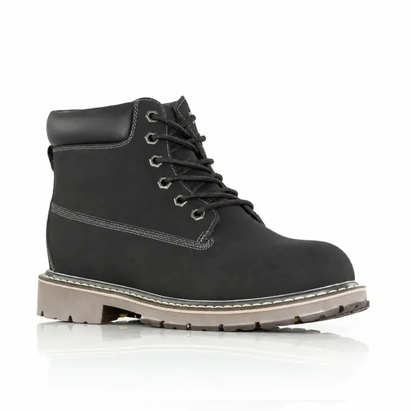 Belted wedge-lined boots Men | black +3.0'' | Mario Bertulli