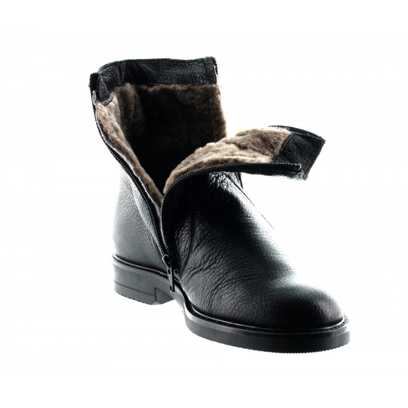 Height Increasing Boots Men - Black - Lamb leather - +2.6'' / +6,5 CM - Isernia - Mario Bertulli