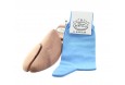 Light blue Scottish lisle thread socks - Scottish Lisle Cotton Socks from Mario Bertulli - specialist in height increasing shoes