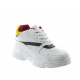 Height Increasing Sports Shoes Men - White - Leather - +2.8'' / +7 CM - Monticiano - Mario Bertulli
