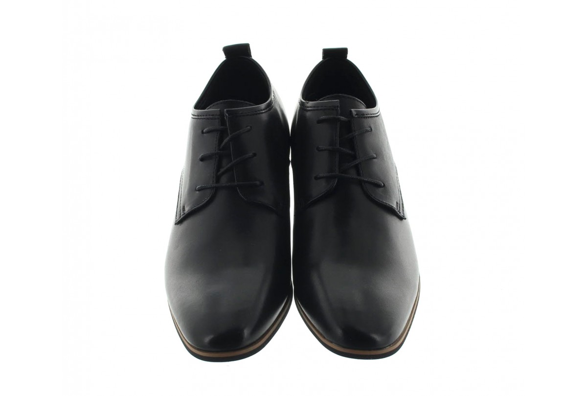Height Increasing Derby Shoes | Black 