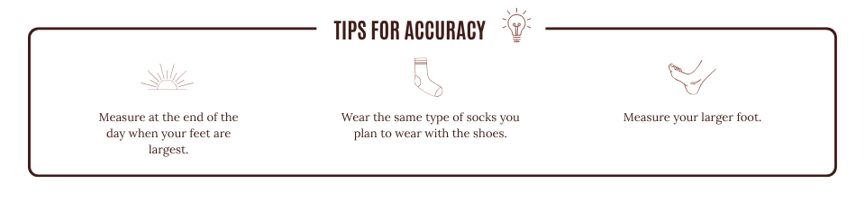 Women's measurement tips