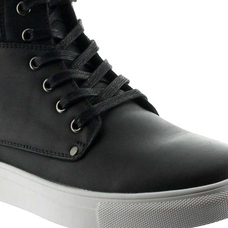 bottes talonnettes Homme - Noir - Cuir - +5,5 CM - Détente - Mario Bertulli