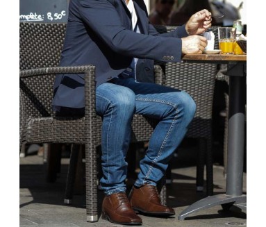 Chaussure Derby compensée Homme | Marron +6 CM | Mario Bertulli