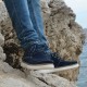 chaussure bateau Homme semelle talonnette - Bleu - Nubuck - +5,5 CM - Pistoia - Mario Bertulli