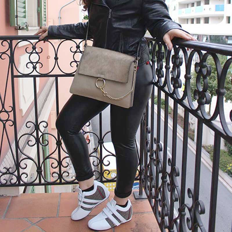 basket italienne rehaussante Femme  - Blanc - Cuir / Textile - +7 CM - Gina  - Mario Bertulli