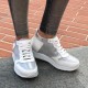 Sneakers rehaussantes Milla - Blanc +7cm
