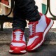 sneakers rehaussants Homme - Rouge - Cuir/mesh - +7 CM - Détente - Mario Bertulli