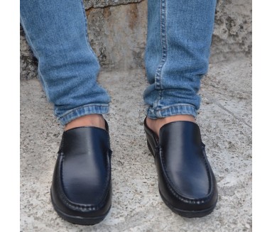 Sandales rehaussantes Homme | Noir +5,5 CM | Mario Bertulli