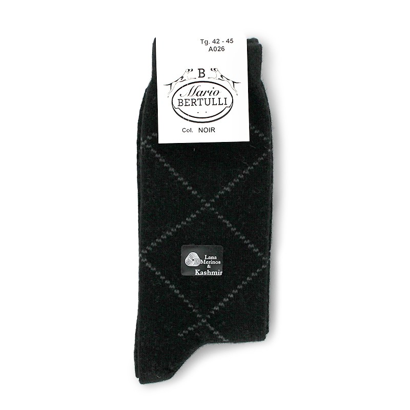Chaussettes fil d'ecosse - chaussettes cachemire Homme - Mario Bertulli specialiste de la chaussure grandissante