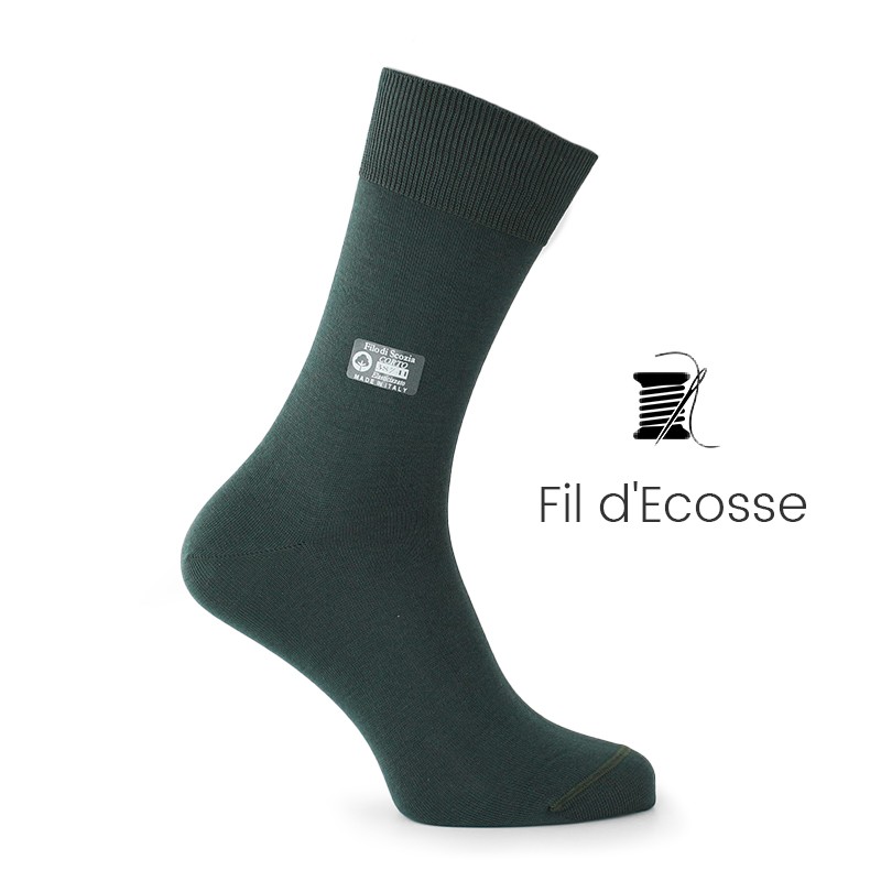 Chaussettes fil d'ecosse - chaussettes fil d'ecosse Homme - Mario Bertulli specialiste de la chaussure grandissante
