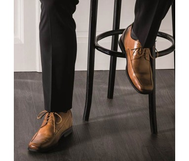 Chaussure Derby compensée Homme | Marron +6 CM | Mario Bertulli