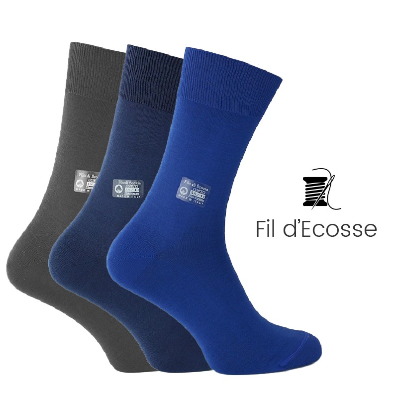 Coffret 3 paires de chaussettes - chaussettes Homme coffret - Mario Bertulli specialiste de la chaussure grandissante