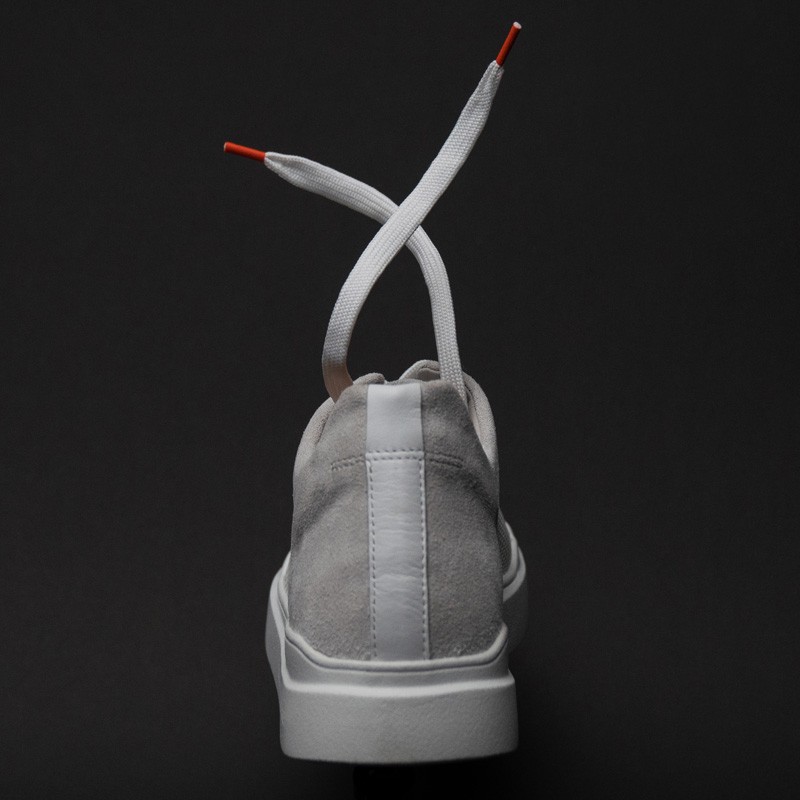 Sneakers Rehaussantes Seb Delanney DCS Blanc/gris +6 cm