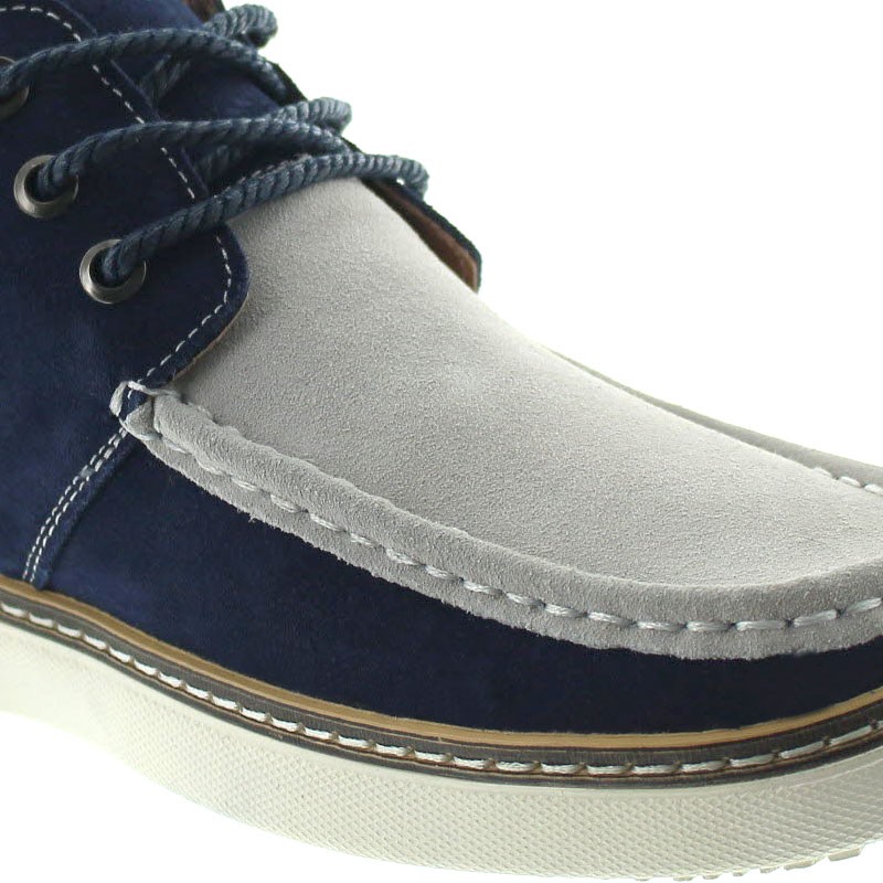 Chaussures rehaussantes Pistoia Marine/gris +5.5cm