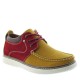 Chaussures rehaussantes Pistoia Cognac/rouge +5.5cm
