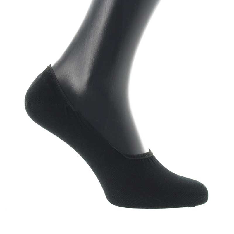 Chaussettes invisibles en fil d'Ecosse noir
