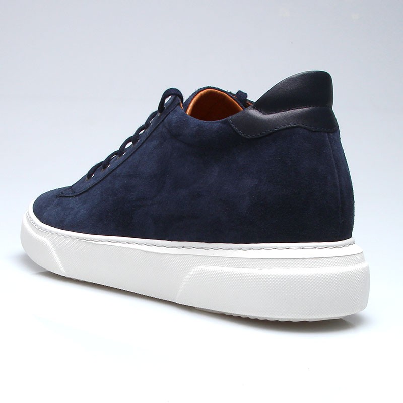 Sneakers rehaussantes Brera marine +7,5 cm