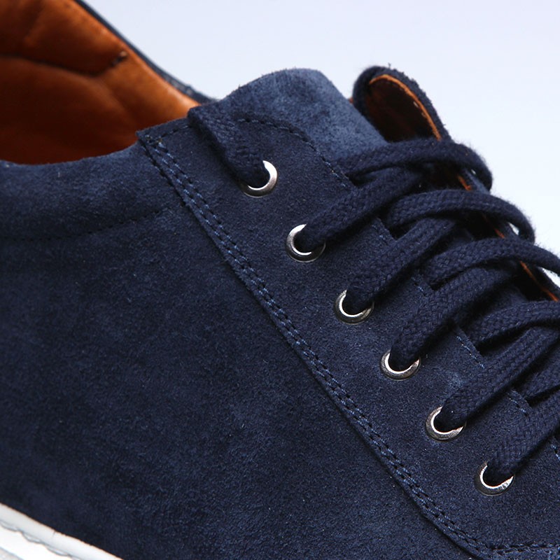 Sneakers rehaussantes Brera marine +7,5 cm