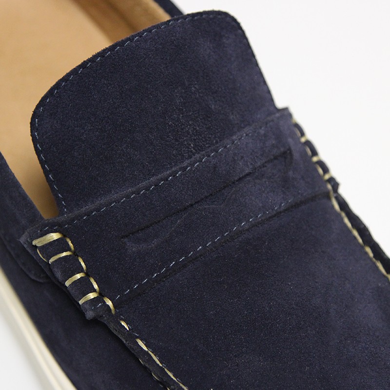 Mocassins Rehaussants Ischia marine +5,5cm