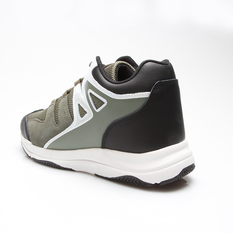 Baskets Rehaussantes Pitelli kaki +7 cm