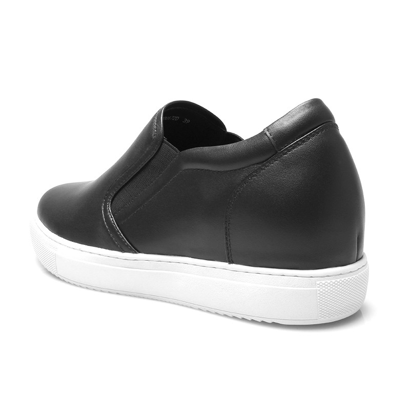 Sneaker talon compensé homme | Noir +6 cm | Mario Bertulli