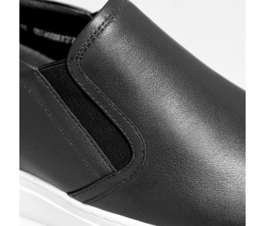 Sneaker talon compensé homme | Noir +6 cm | Mario Bertulli