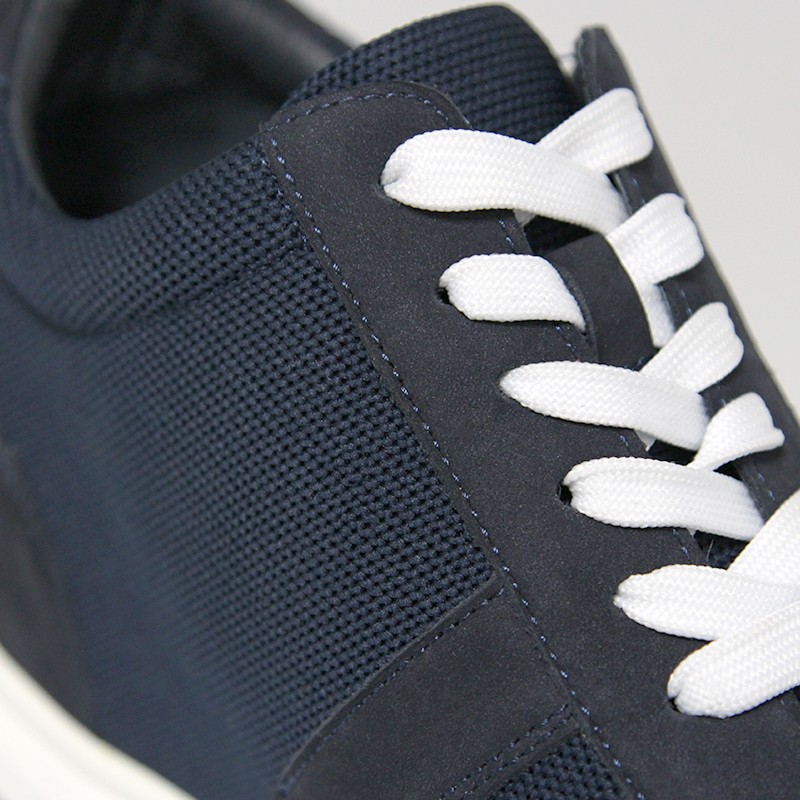 Sneaker talon compensé Homme | Sport marine +9 CM | Mario Bertulli