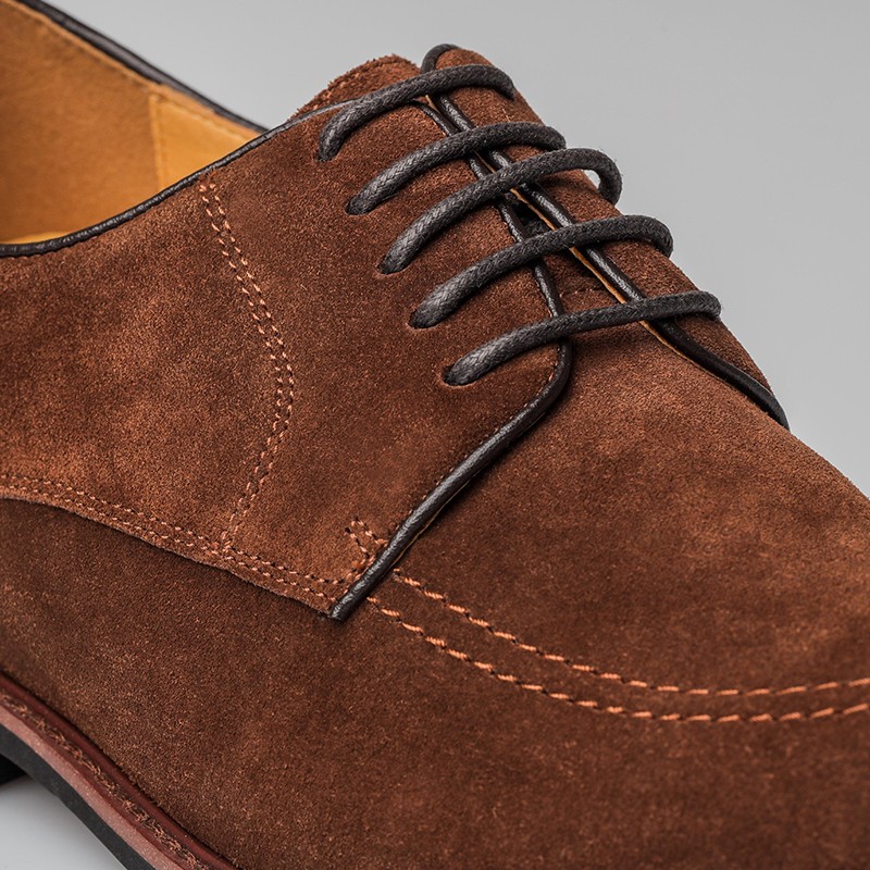 Chaussure Derby compensée Homme | Marron +7 CM | Mario Bertulli