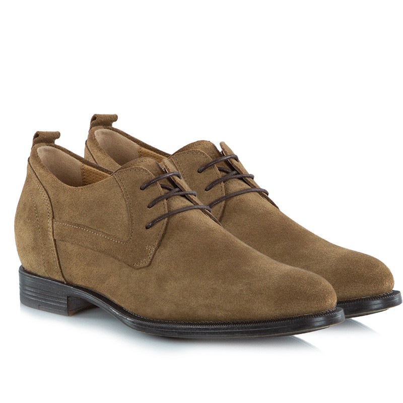Chaussure Derby compensée Homme | Tabac +6,5 cm | Mario Bertulli