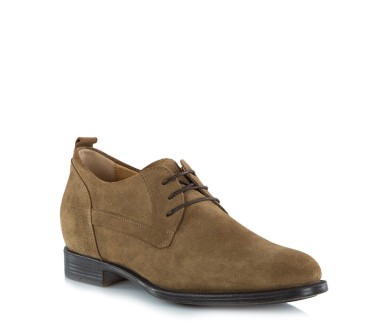 Chaussure Derby compensée Homme | Tabac +6,5 cm | Mario Bertulli