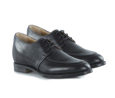 Chaussure Derby compensée Homme | noir +6,5 CM | Mario Bertulli