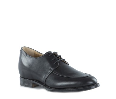 Chaussure Derby compensée Homme | noir +6,5 CM | Mario Bertulli