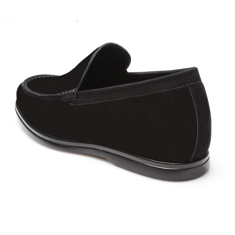 Mocassin rehaussant Homme | Noir +6 cm | Mario Bertulli
