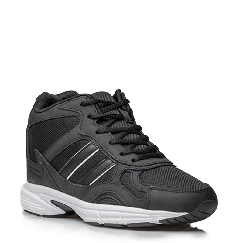 Basket Homme rehaussante  | Noir +7 CM | Mario Bertulli