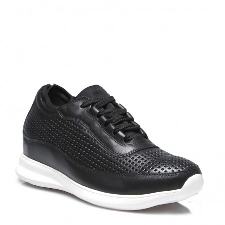 Sneaker Homme rehaussante  | Noir +6 CM | Mario Bertulli