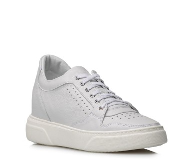 Sneaker Donato Blanc perle +7cm - mario bertulli