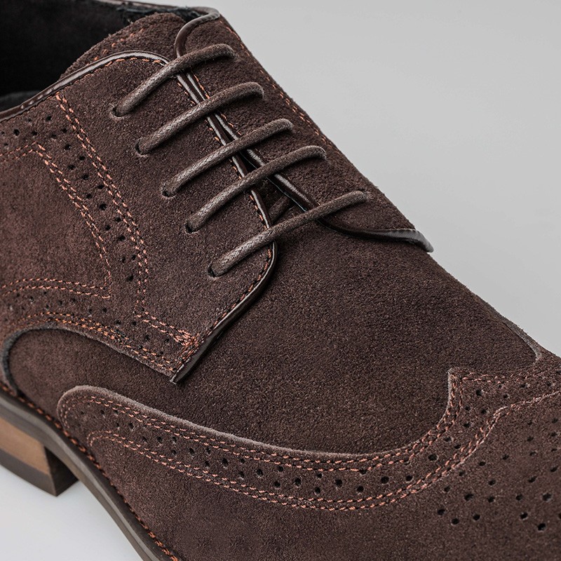Chaussure Derby compensée Homme | Marron +7 CM | Mario Bertulli