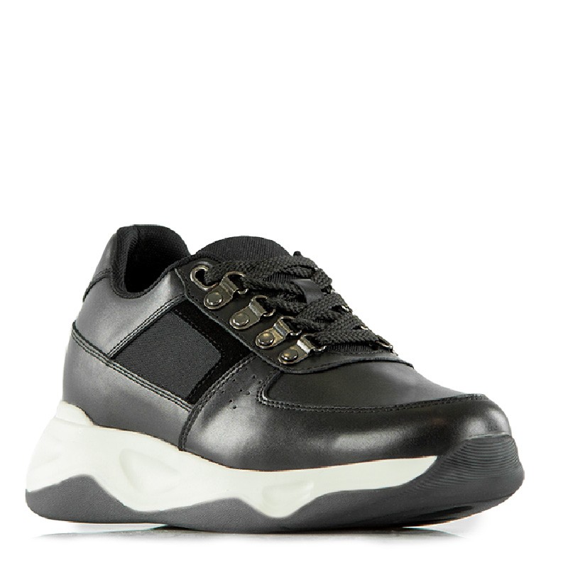 Basket Homme rehaussante | noir +7 cm | Mario Bertulli