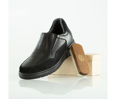 Mocassin rehaussant Homme | noir +6,5cm | Mario Bertulli