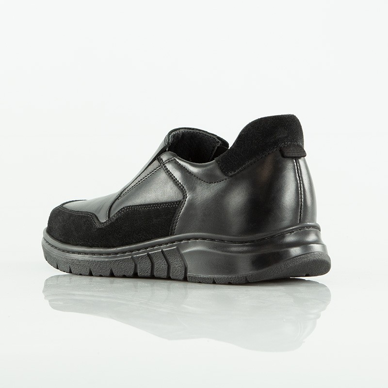 Mocassin rehaussant Homme | noir +6,5cm | Mario Bertulli