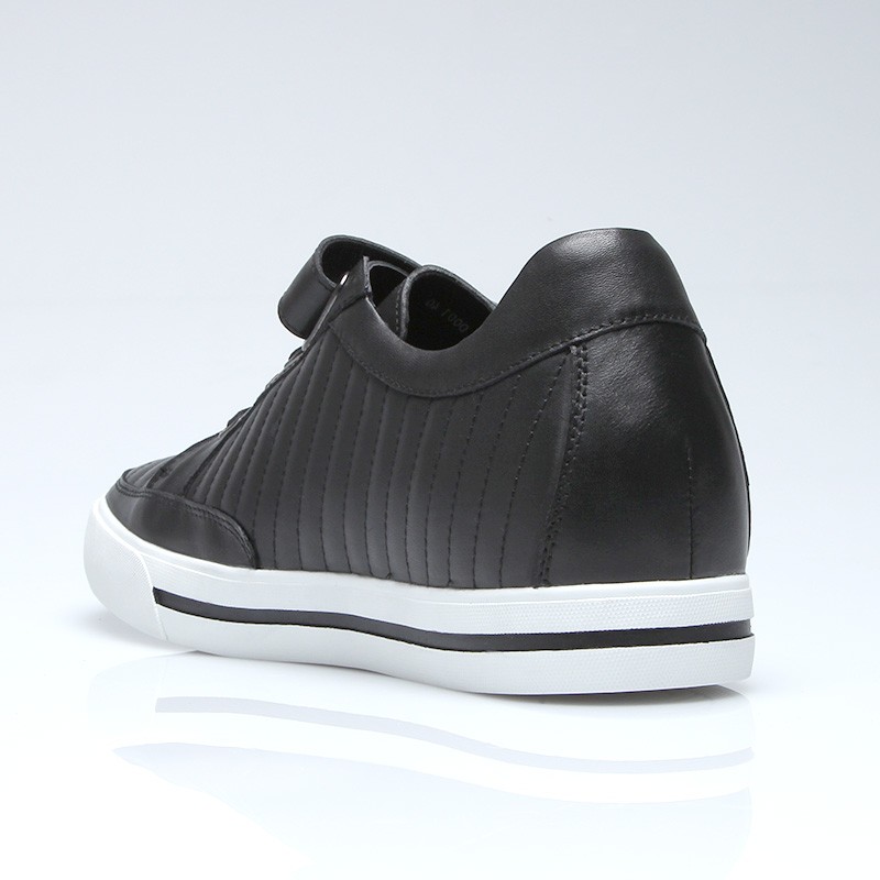 Sneaker talon compensé Homme | Noir +6 CM | Mario Bertulli