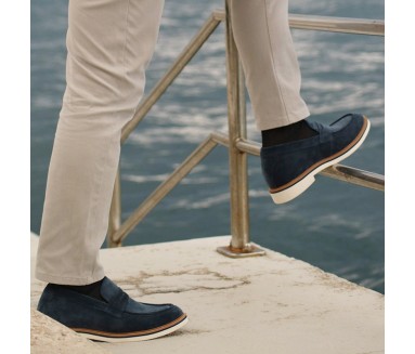 Mocassin rehaussant Homme | Marine +7 CM | Mario Bertulli