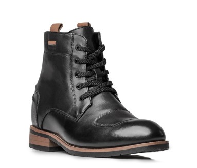 Bottes compensées Homme | Noir +8 CM | Mario Bertulli