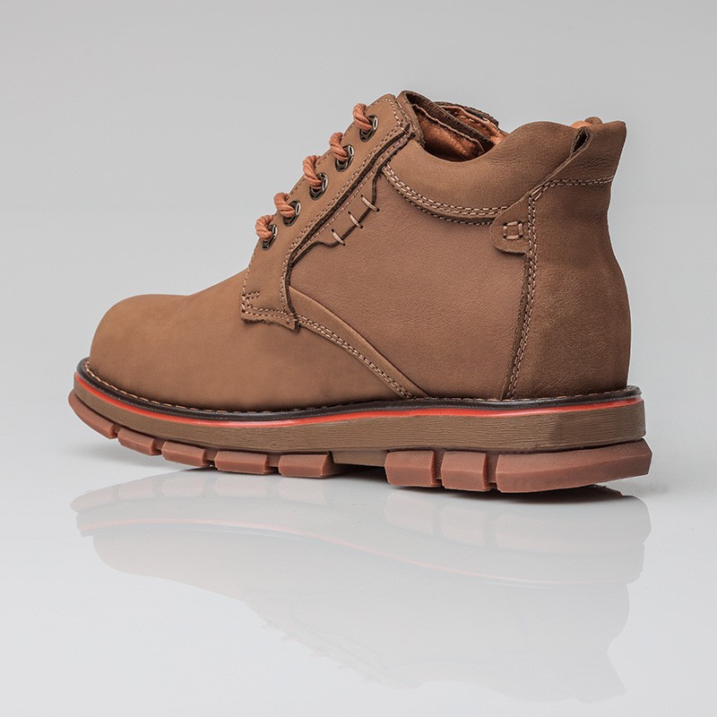 Bottes compensées Homme | Marron +7 CM | Mario Bertulli