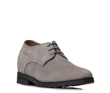 Chaussure Derby compensée Homme | Gris +7 CM | Mario Bertulli