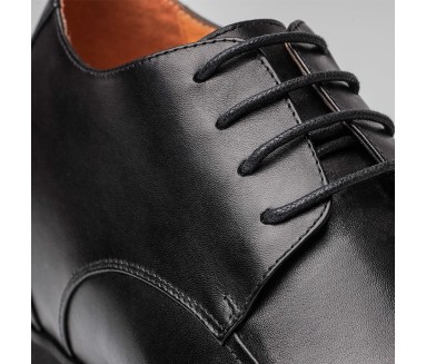 Chaussure Derby compensée Homme | Noir +9 CM | Mario Bertulli