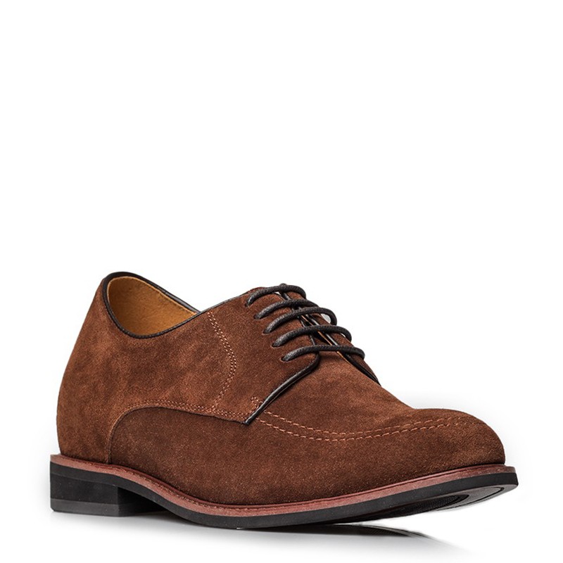 Chaussure Derby compensée Homme | Marron +7 CM | Mario Bertulli
